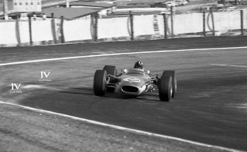 Graham Hill (Lotus 49). Gran Premio de España de F-1 de 1968, ganador (Foto: Jordi Viñals)
